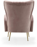 Opera Pink Velvet Accent Chair - Town Of Bargains Furniture - NY