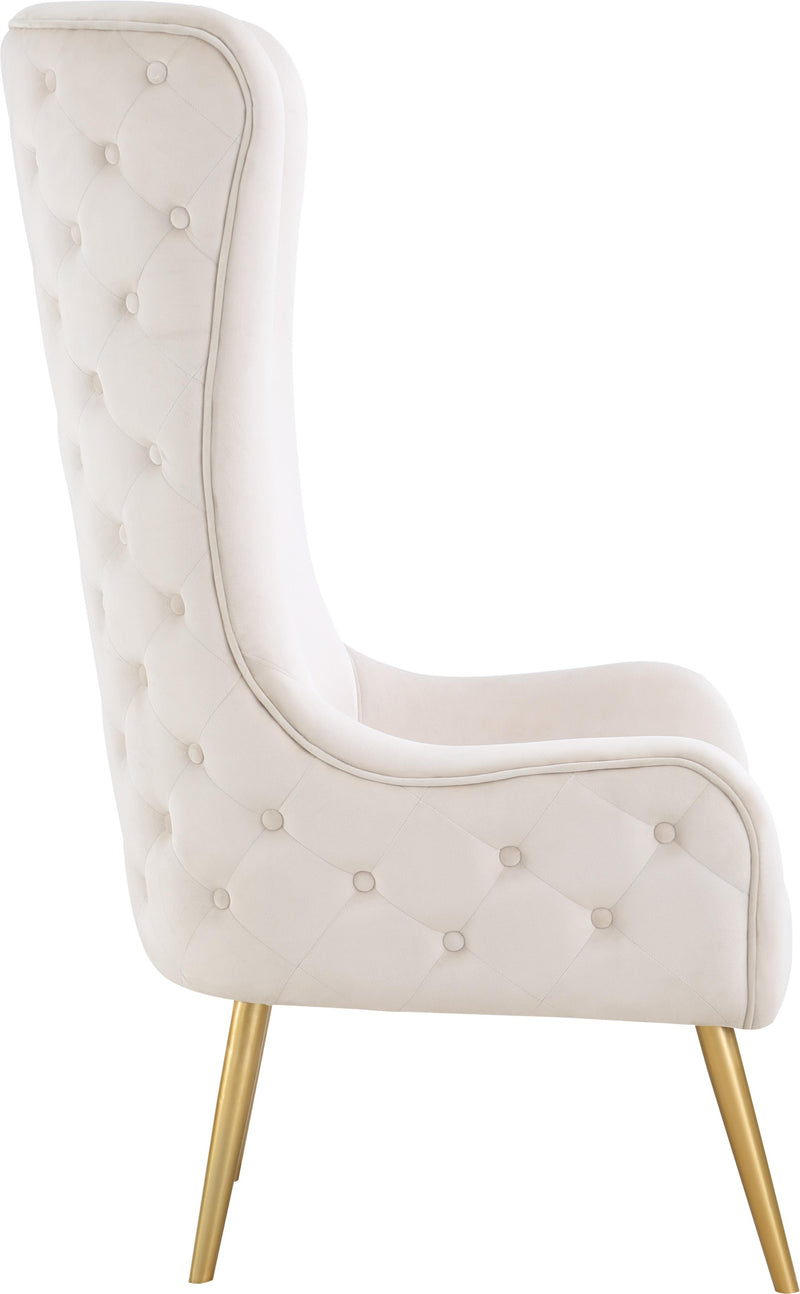 Alexander Cream Velvet Accent Chair