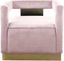 Armani Pink Velvet Accent Chair - Town Of Bargains Furniture - NY