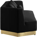 Marquis Black Velvet Sofa - Town Of Bargains Furniture - NY