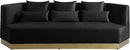 Marquis Black Velvet Sofa - Town Of Bargains Furniture - NY