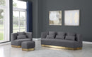 Marquis Grey Velvet Sofa - Town Of Bargains Furniture - NY