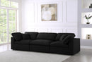 Serene Black Linen Fabric Deluxe Cloud Modular Sofa - Town Of Bargains Furniture - NY