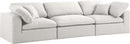 Serene Cream Linen Fabric Deluxe Cloud Modular Sofa - Town Of Bargains Furniture - NY