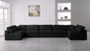 Serene Black Linen Fabric Deluxe Cloud Modular Sectional - Town Of Bargains Furniture - NY