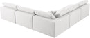 Serene Cream Linen Fabric Deluxe Cloud Modular Sectional - Town Of Bargains Furniture - NY