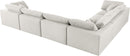 Serene Cream Linen Fabric Deluxe Cloud Modular Sectional - Town Of Bargains Furniture - NY
