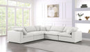 Serene Cream Linen Fabric Deluxe Cloud Modular Sectional - Town Of Bargains Furniture - NY