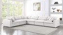 Serene Cream Linen Fabric Deluxe Cloud Modular Sectional - Town Of Bargains Furniture - NY