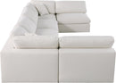 Serene Cream Linen Fabric Deluxe Cloud Modular Sectional - Town Of Bargains Furniture - NY