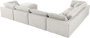 Serene Cream Linen Fabric Deluxe Cloud Modular Sectional - Town Of Bargains Furniture - NY