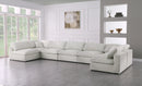 Serene Cream Linen Fabric Deluxe Cloud Modular Sectional - Town Of Bargains Furniture - NY