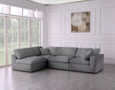Serene Grey Linen Fabric Deluxe Cloud Modular Sectional - Town Of Bargains Furniture - NY