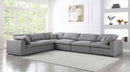 Serene Grey Linen Fabric Deluxe Cloud Modular Sectional - Town Of Bargains Furniture - NY