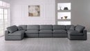 Serene Grey Linen Fabric Deluxe Cloud Modular Sectional - Town Of Bargains Furniture - NY