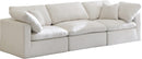 Plush Cream Velvet Standard Cloud Modular Sofa - Town Of Bargains Furniture - NY