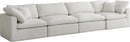 Plush Cream Velvet Standard Cloud Modular Sofa - Town Of Bargains Furniture - NY