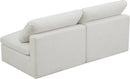 Plush Cream Velvet Standard Cloud Modular Sofa - Town Of Bargains Furniture - NY