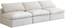 Plush Cream Velvet Standard Cloud Modular Sofa - Town Of Bargains Furniture - NY
