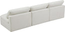 Plush Cream Velvet Standard Cloud Modular Sofa - Town Of Bargains Furniture - NY