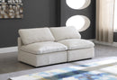Plush Cream Velvet Standard Cloud Modular Sofa - Town Of Bargains Furniture - NY