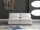 Plush Cream Velvet Standard Cloud Modular Sofa - Town Of Bargains Furniture - NY