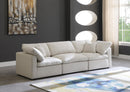 Plush Cream Velvet Standard Cloud Modular Sofa - Town Of Bargains Furniture - NY