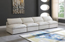 Plush Cream Velvet Standard Cloud Modular Sofa - Town Of Bargains Furniture - NY