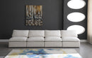 Plush Cream Velvet Standard Cloud Modular Sofa - Town Of Bargains Furniture - NY