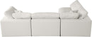 Plush Cream Velvet Standard Cloud Modular Sectional - Town Of Bargains Furniture - NY