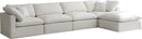 Plush Cream Velvet Standard Cloud Modular Sectional - Town Of Bargains Furniture - NY