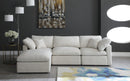 Plush Cream Velvet Standard Cloud Modular Sectional - Town Of Bargains Furniture - NY