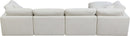Plush Cream Velvet Standard Cloud Modular Sectional - Town Of Bargains Furniture - NY