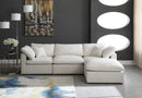 Plush Cream Velvet Standard Cloud Modular Sectional - Town Of Bargains Furniture - NY