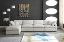 Plush Cream Velvet Standard Cloud Modular Sectional - Town Of Bargains Furniture - NY
