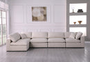 Plush Cream Velvet Standard Cloud Modular Sectional - Town Of Bargains Furniture - NY