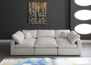 Plush Cream Velvet Standard Cloud Modular Sectional - Town Of Bargains Furniture - NY