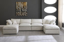 Plush Cream Velvet Standard Cloud Modular Sectional - Town Of Bargains Furniture - NY