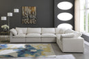 Plush Cream Velvet Standard Cloud Modular Sectional - Town Of Bargains Furniture - NY