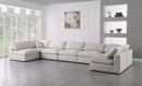 Plush Cream Velvet Standard Cloud Modular Sectional - Town Of Bargains Furniture - NY