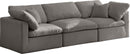 Plush Grey Velvet Standard Cloud Modular Sofa - Town Of Bargains Furniture - NY