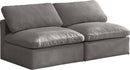 Plush Grey Velvet Standard Cloud Modular Sofa - Town Of Bargains Furniture - NY