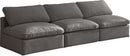 Plush Grey Velvet Standard Cloud Modular Sofa - Town Of Bargains Furniture - NY