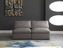 Plush Grey Velvet Standard Cloud Modular Sofa - Town Of Bargains Furniture - NY
