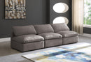 Plush Grey Velvet Standard Cloud Modular Sofa - Town Of Bargains Furniture - NY