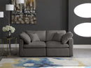 Plush Grey Velvet Standard Cloud Modular Sofa - Town Of Bargains Furniture - NY