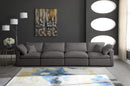 Plush Grey Velvet Standard Cloud Modular Sofa - Town Of Bargains Furniture - NY