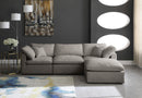 Plush Grey Velvet Standard Cloud Modular Sectional - Town Of Bargains Furniture - NY