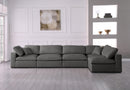 Plush Grey Velvet Standard Cloud Modular Sectional - Town Of Bargains Furniture - NY