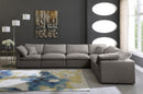 Plush Grey Velvet Standard Cloud Modular Sectional - Town Of Bargains Furniture - NY